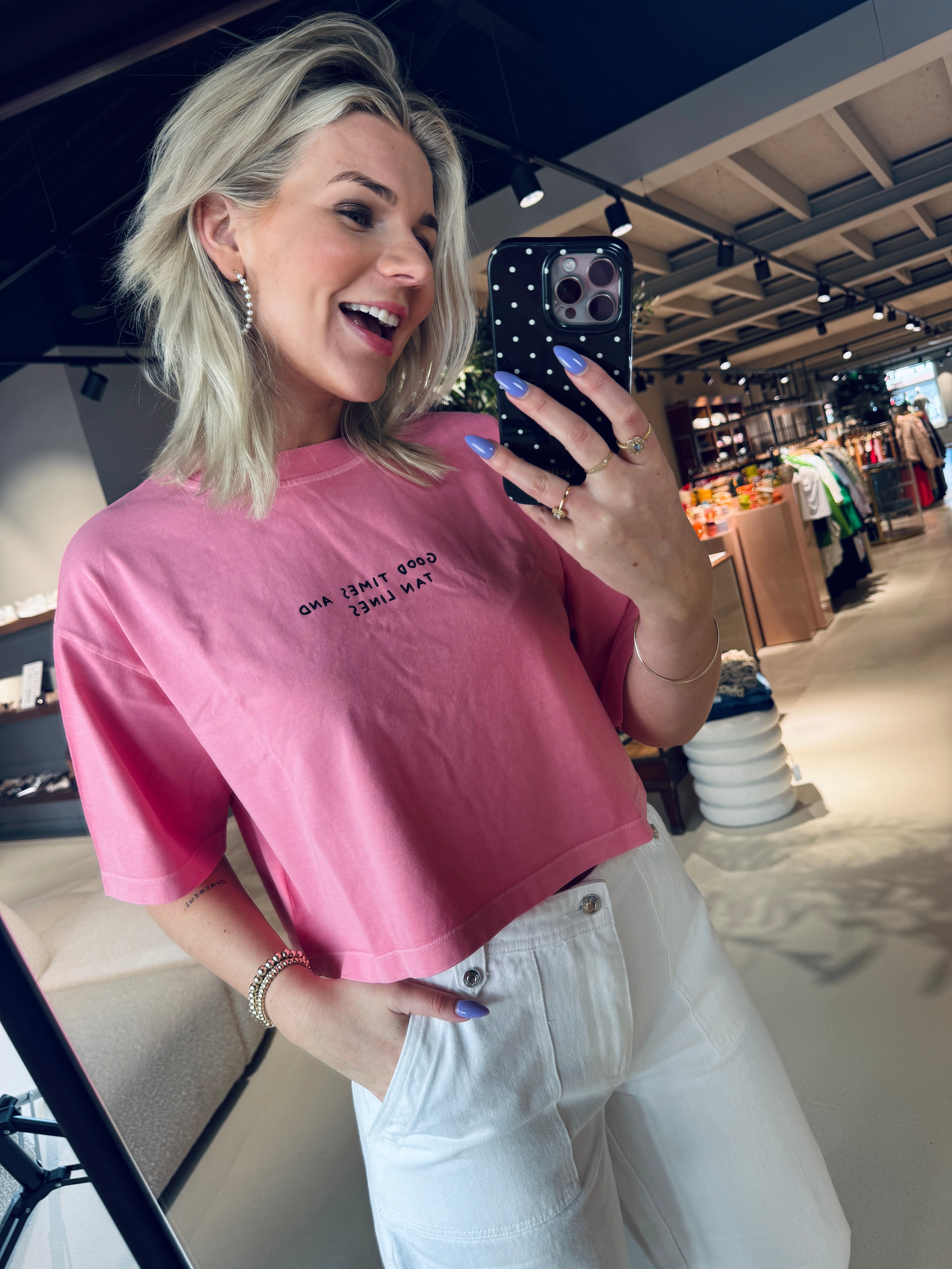 Cropped boxy t-shirt