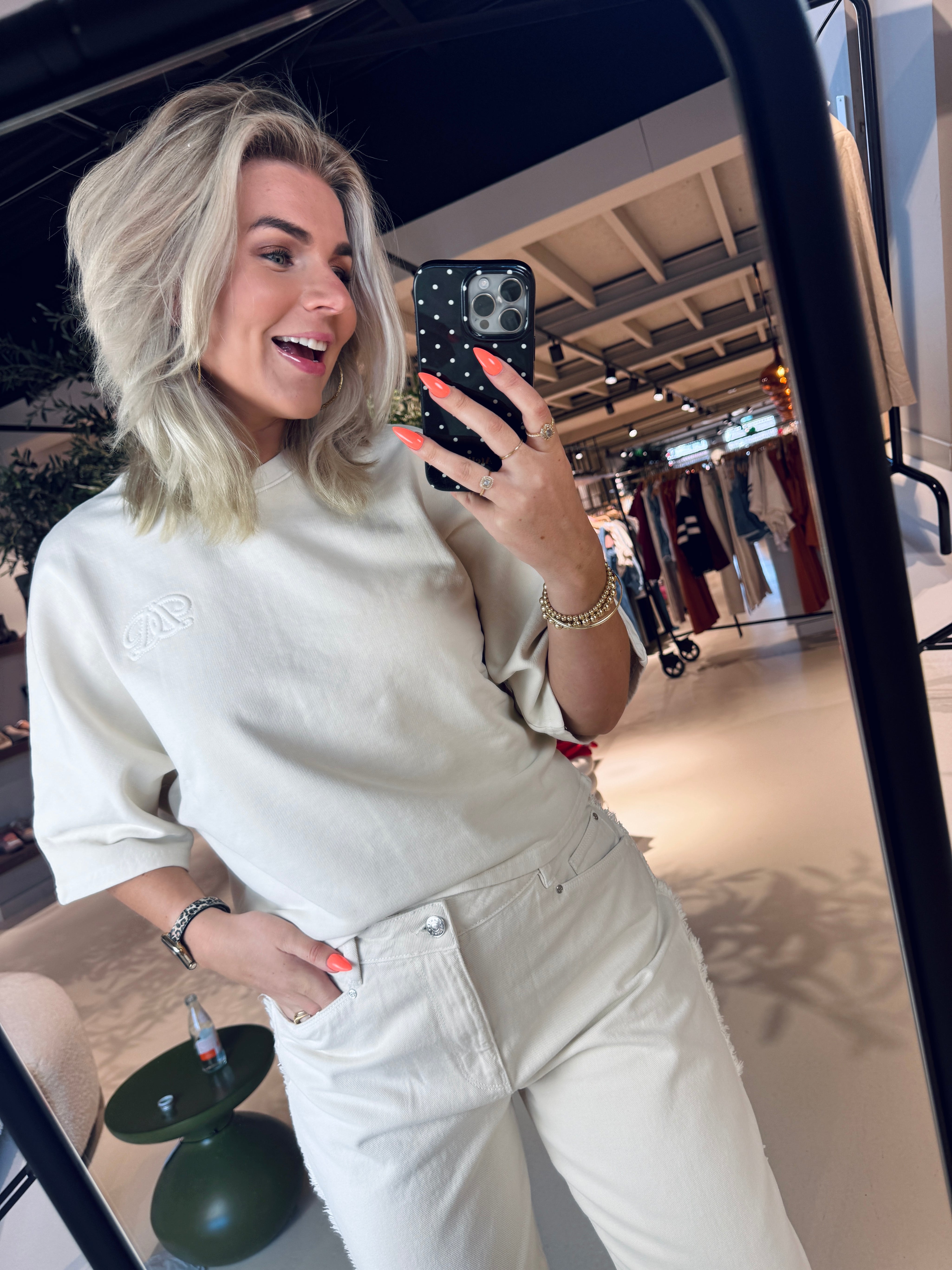 Devon washed batwing sweat