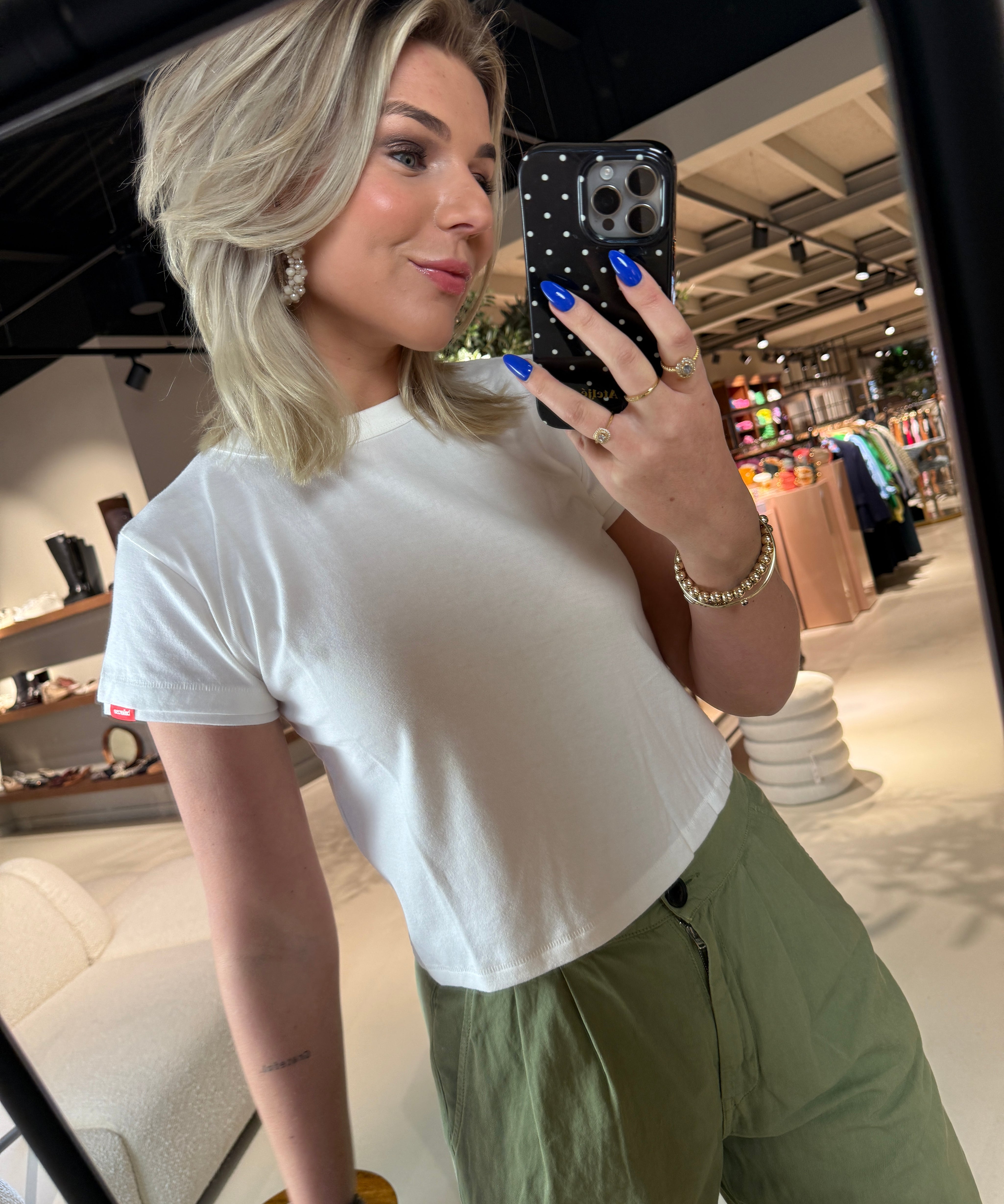 Cesar T-shirt Basic wit dames shirt Bellerose