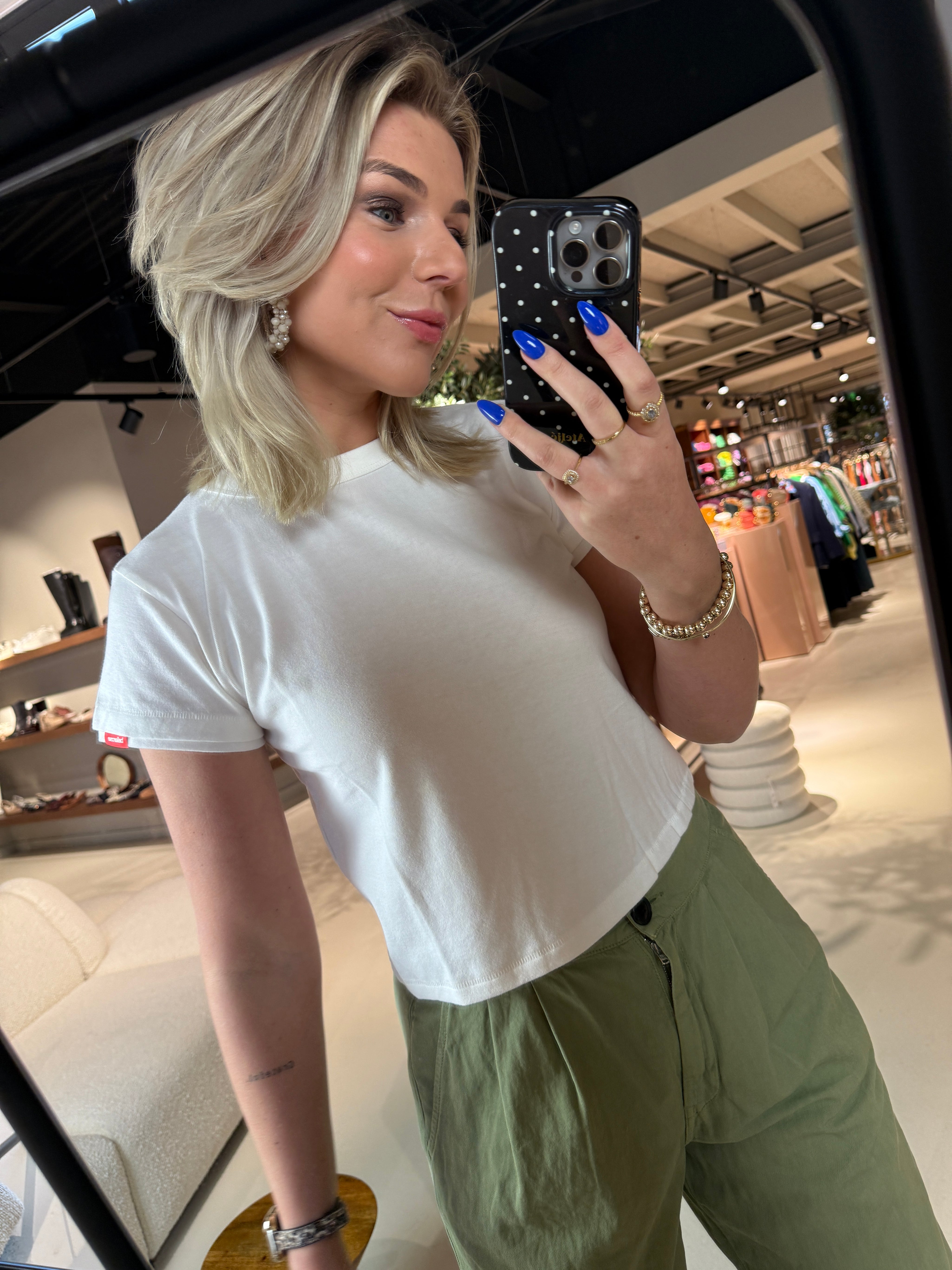 Cesar T-shirt Basic wit dames shirt Bellerose