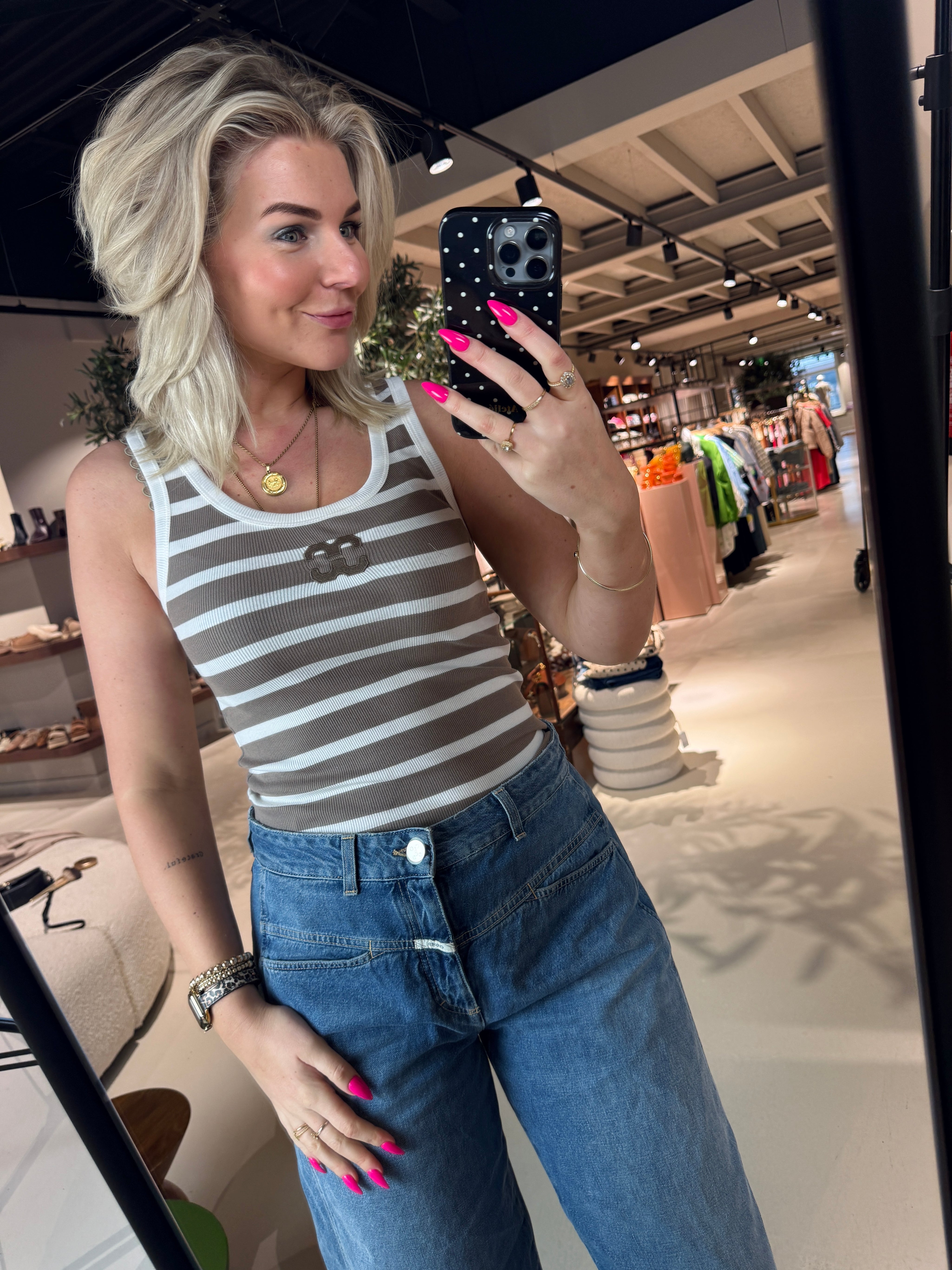 GrannyCC Rib Emb. Tank Top