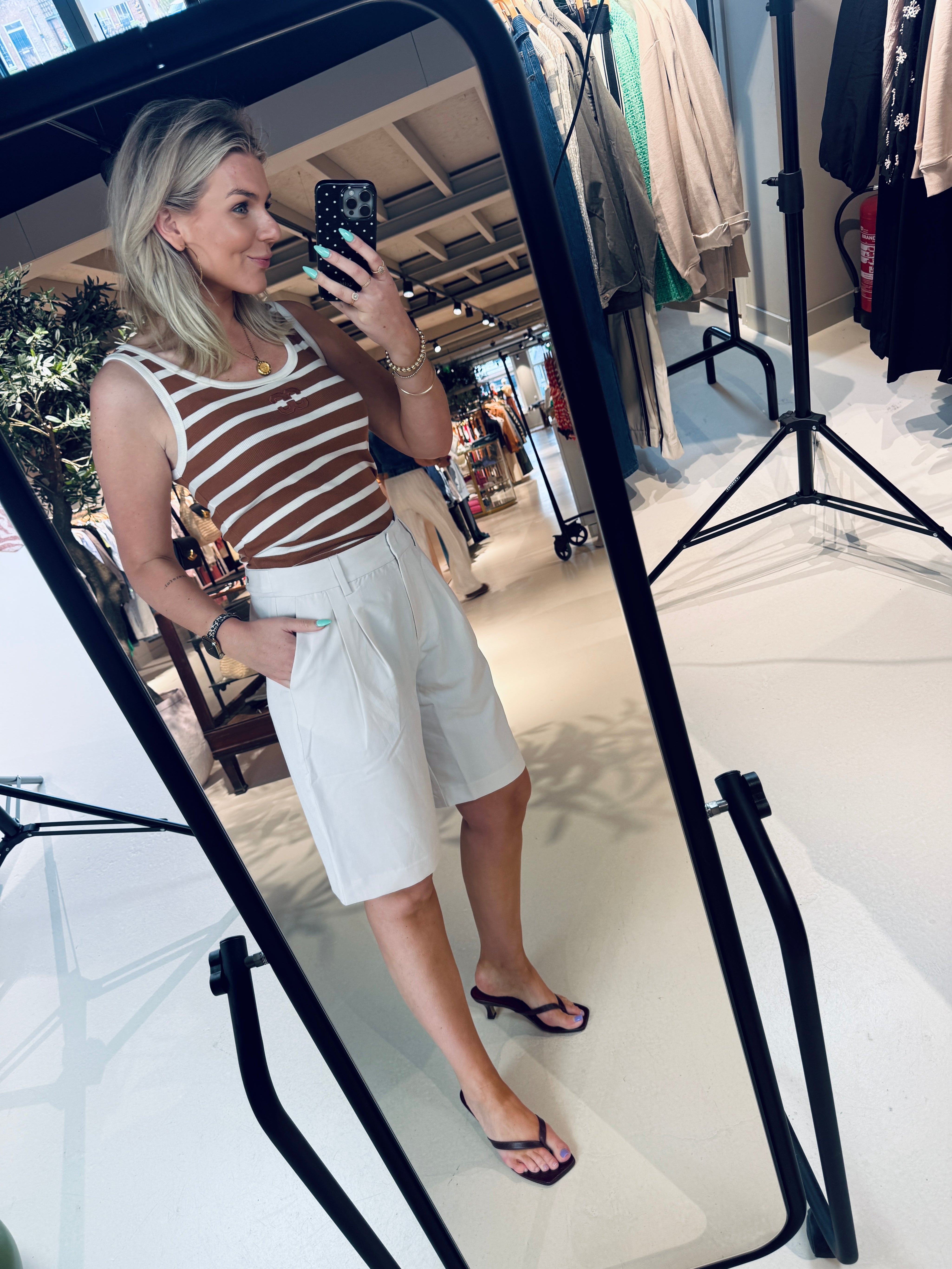 TengaCC Bermuda pantalon kort voor dames van Co'Couture