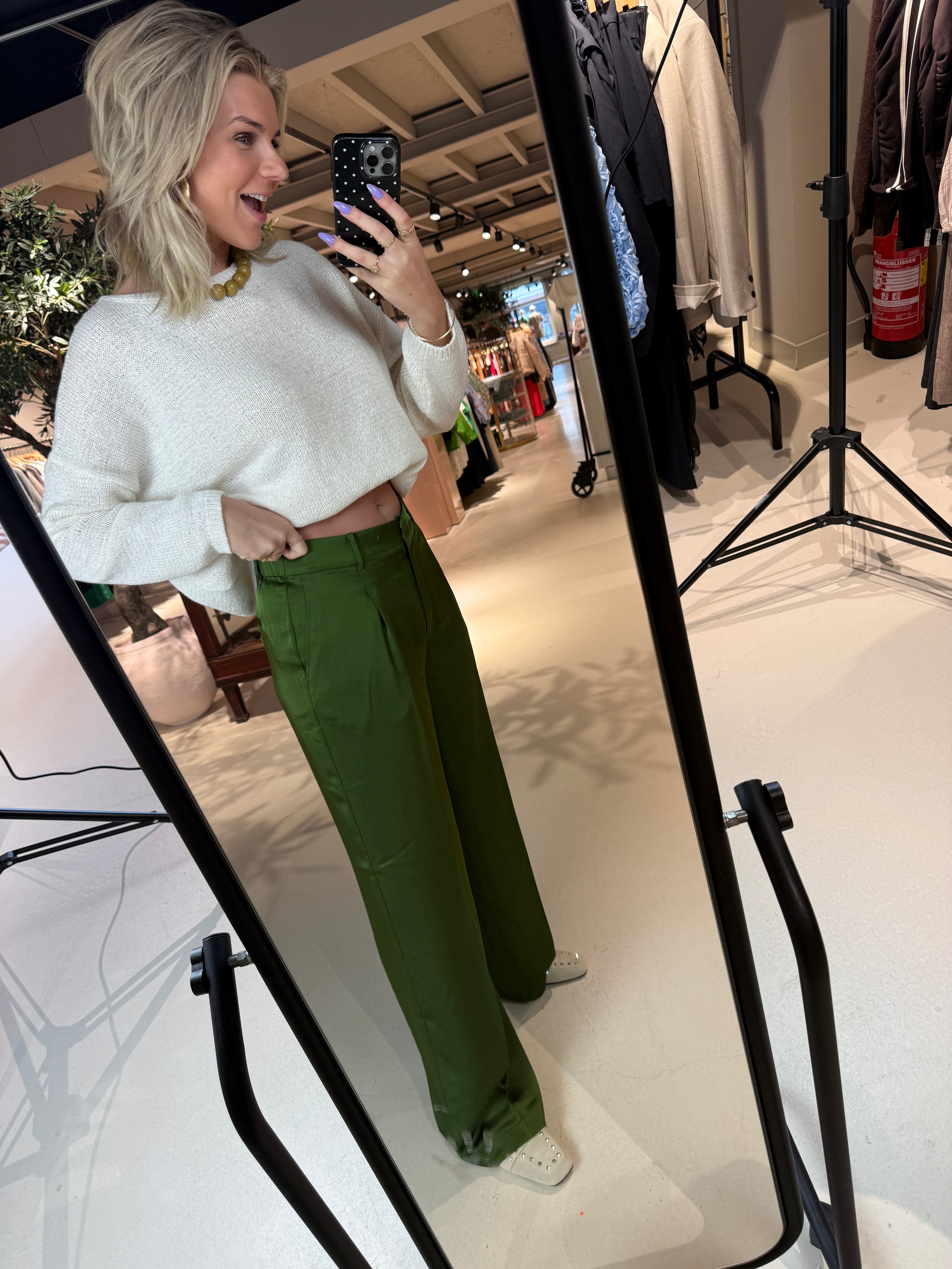 Jules satin smart pants