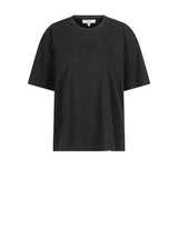 Lyric Metallic Monogram T-Shirt – Olivgrün