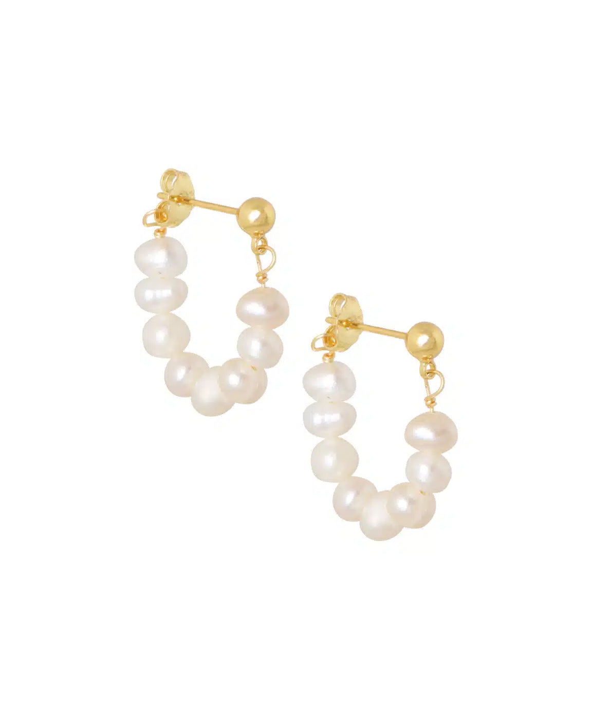 Oorstekers met pareltjes voor dames van Ellen Beekmans