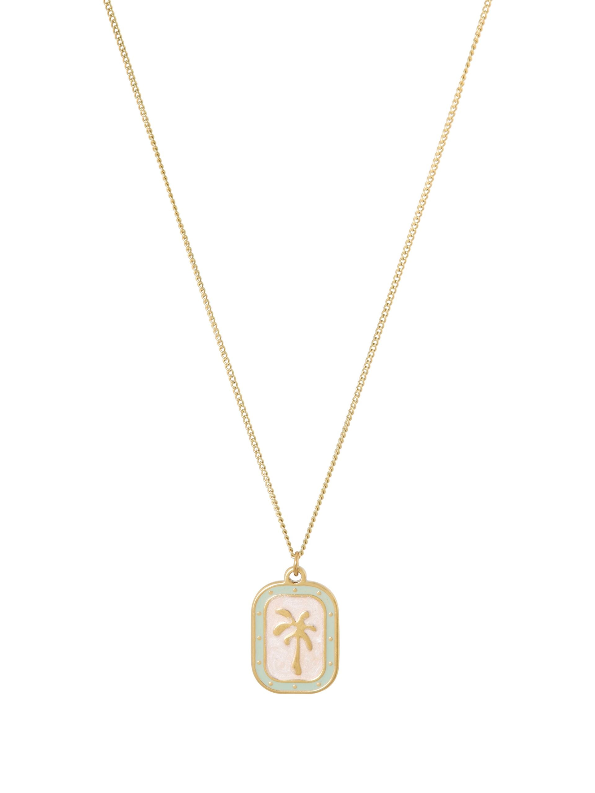 Ketting met palm hanger Ellen Beekmans