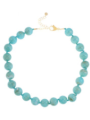 Korte ketting met grote ronde kralen Ellen Beekmans