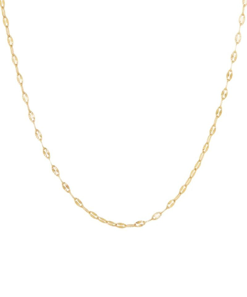 Korte fijne choker ketting met patroon Ellen Beekmans