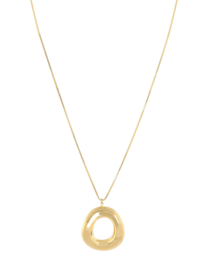 Ketting met open organische hanger Ellen Beekmans