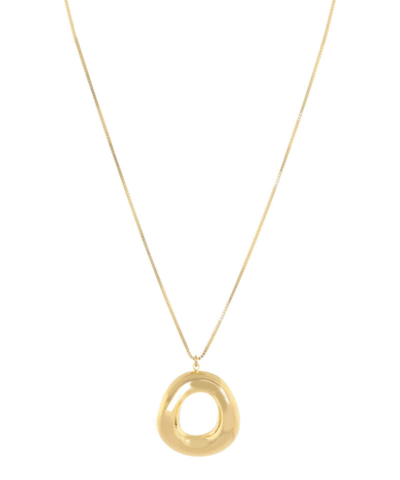 Ketting met open organische hanger Ellen Beekmans