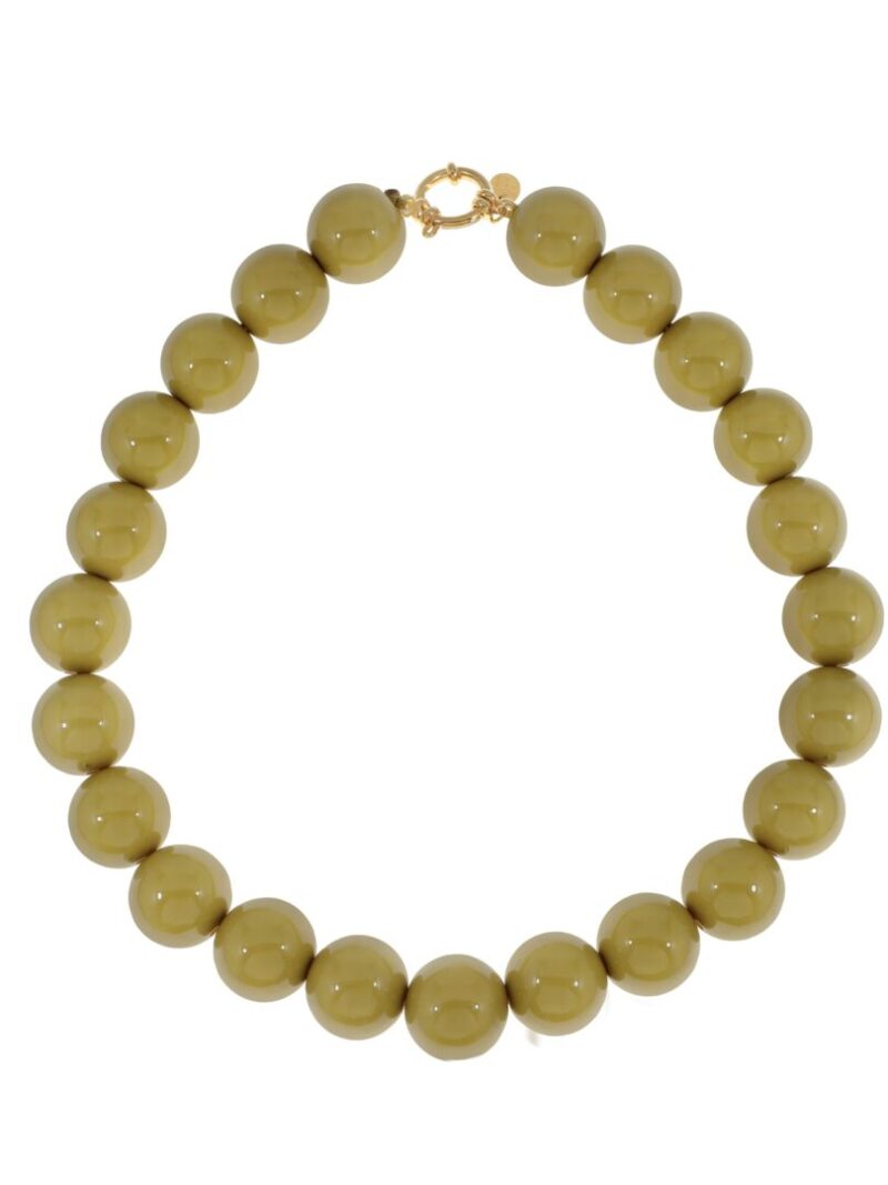 Korte ketting met grote ronde kralen Ellen Beekmans