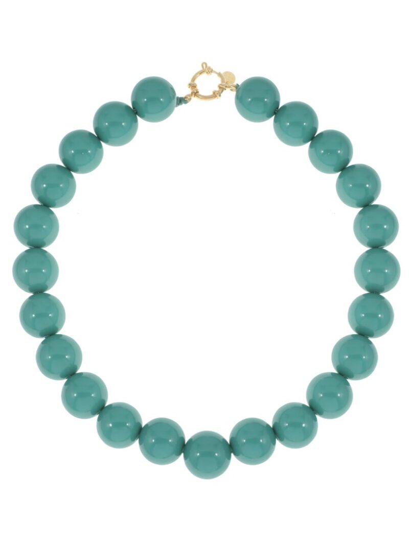 Korte ketting met grote ronde kralen Ellen Beekmans