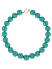 Korte ketting met grote ronde kralen Ellen Beekmans