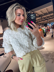 TessyCC Flower Bluse