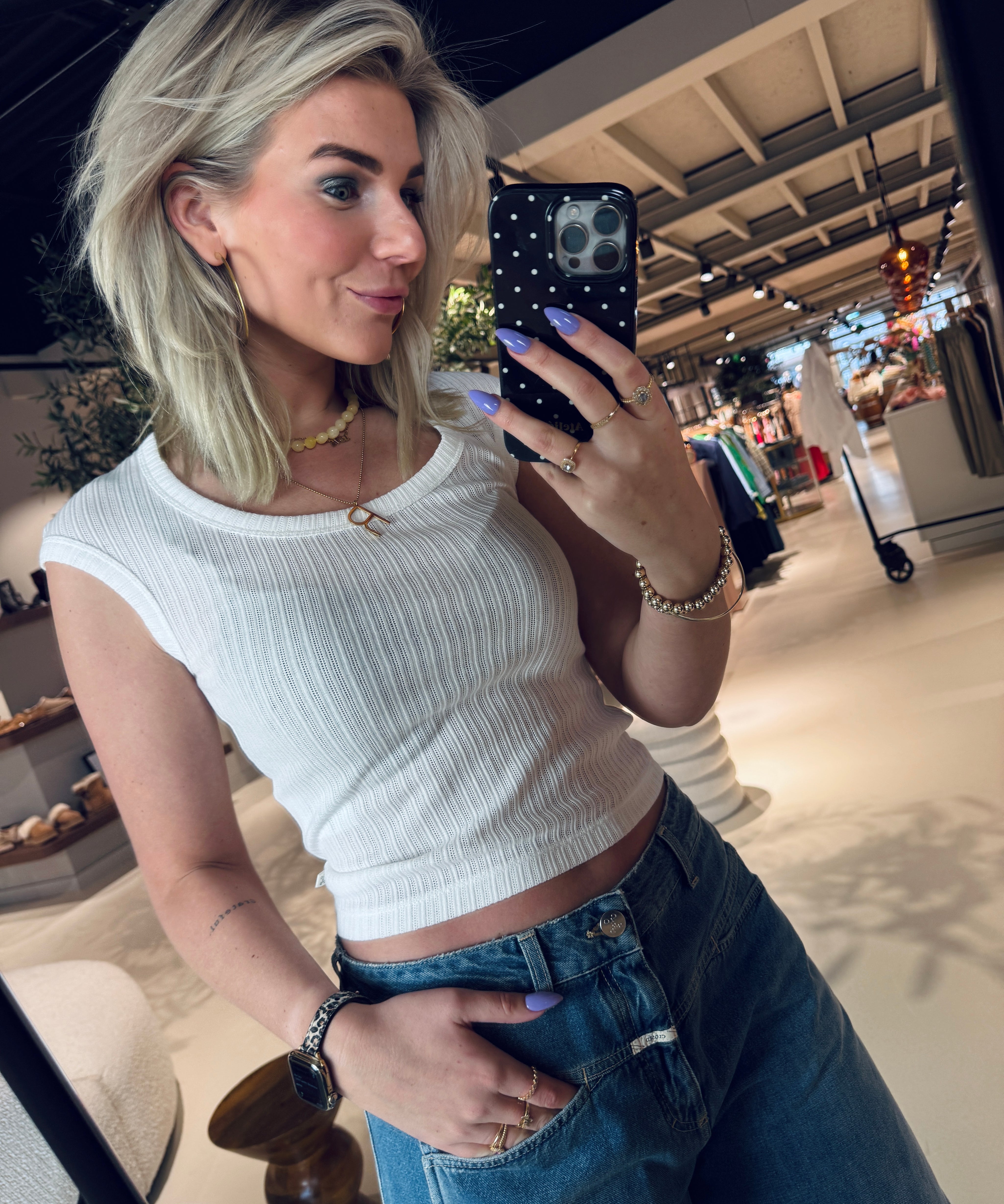 Fitted t-shirt met korte mouwen van Closed