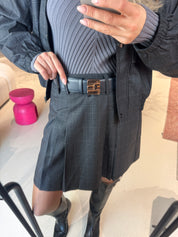 EloraCC Pocket Pleat Mini Skirt