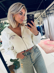 Maya Zip through hoodie van THE LOLA CLUB