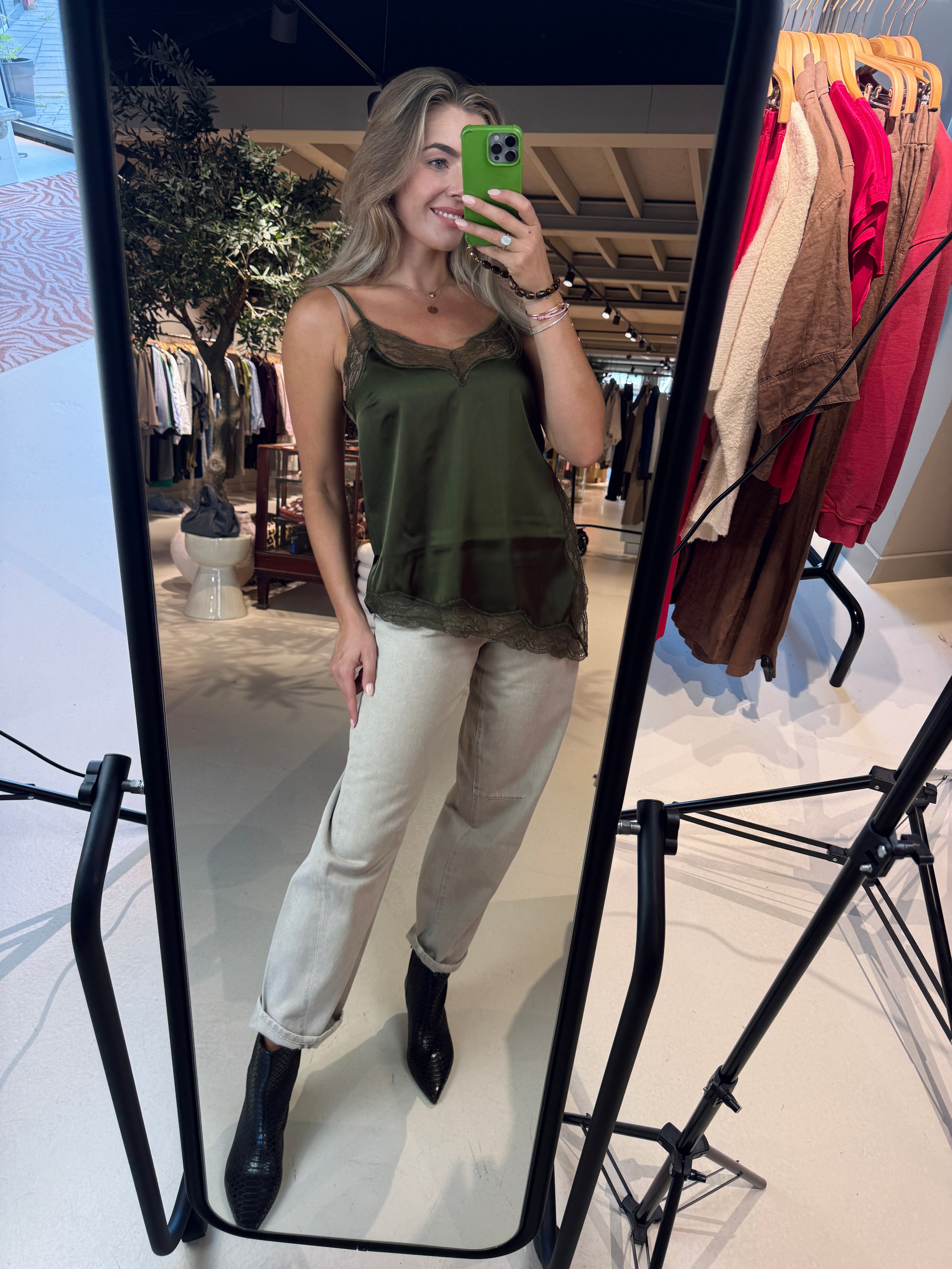 Dawna Bold Satin Lace Camisole Dante6 | RIXT