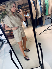 June linen shorts