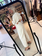 Brave fringed barrel leg jeans