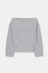 Off-shoulder sweatshirt