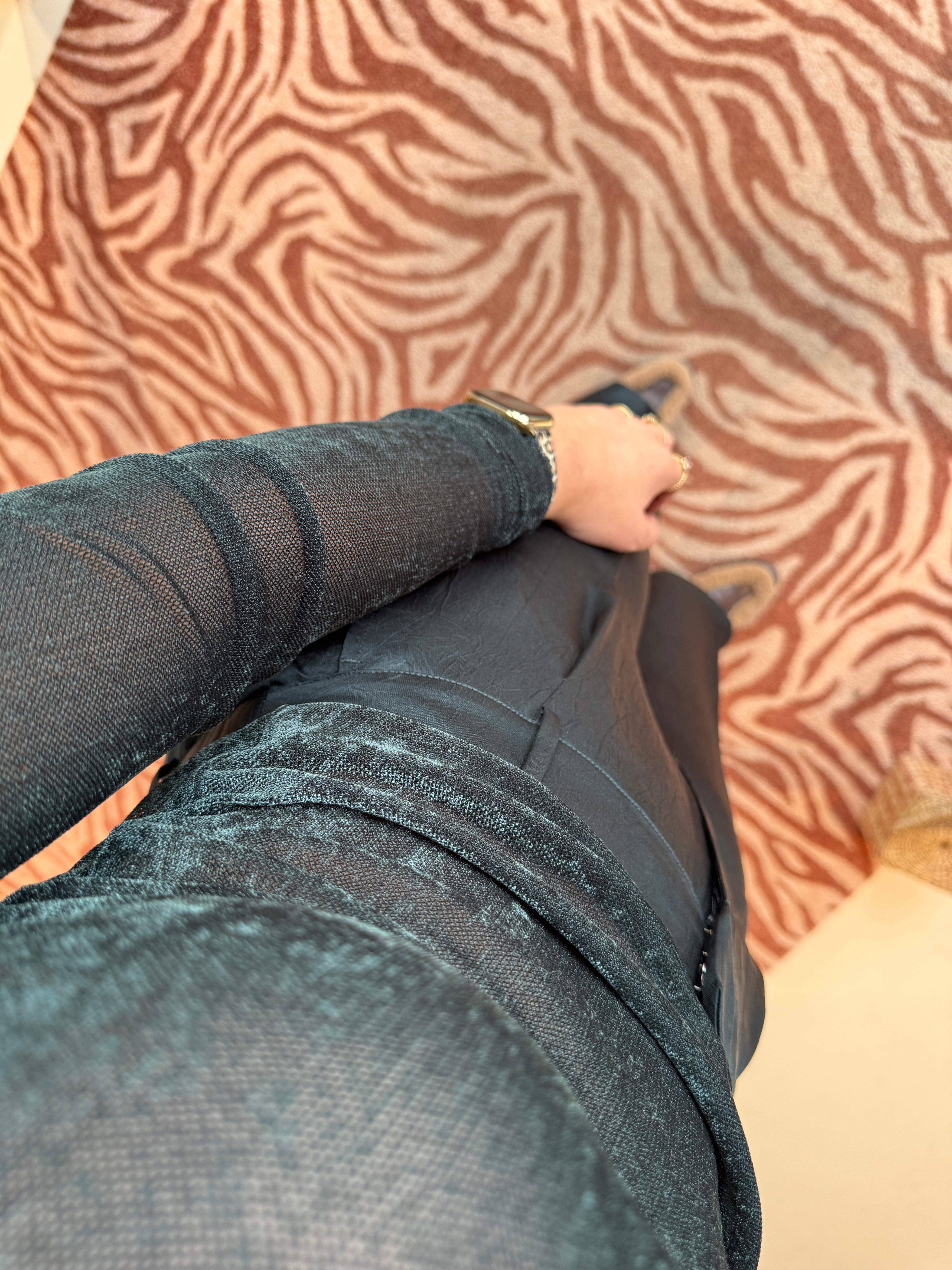 Jules creased satin pants