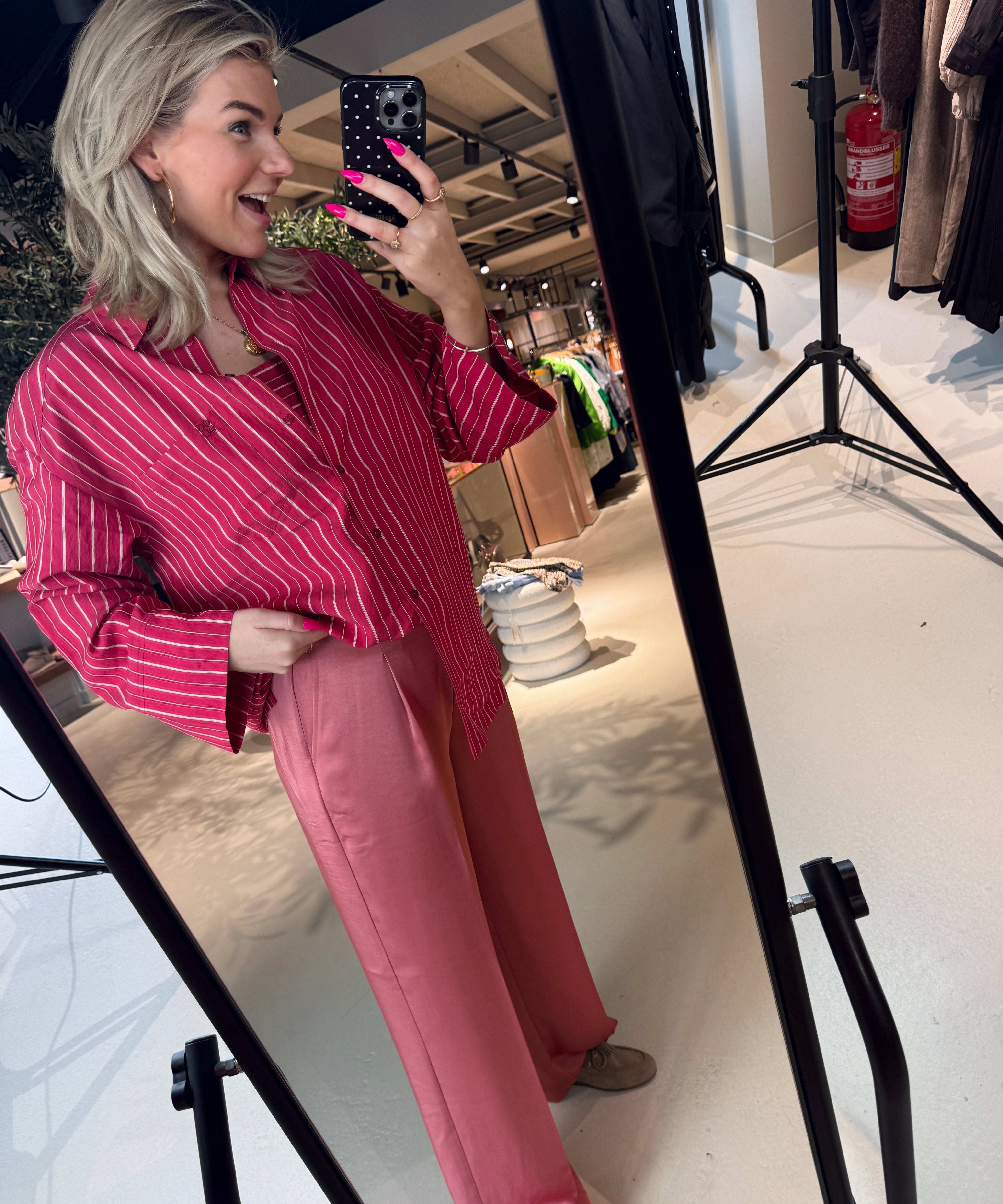 Lise striped relaxed shirt voor dames van Dante6