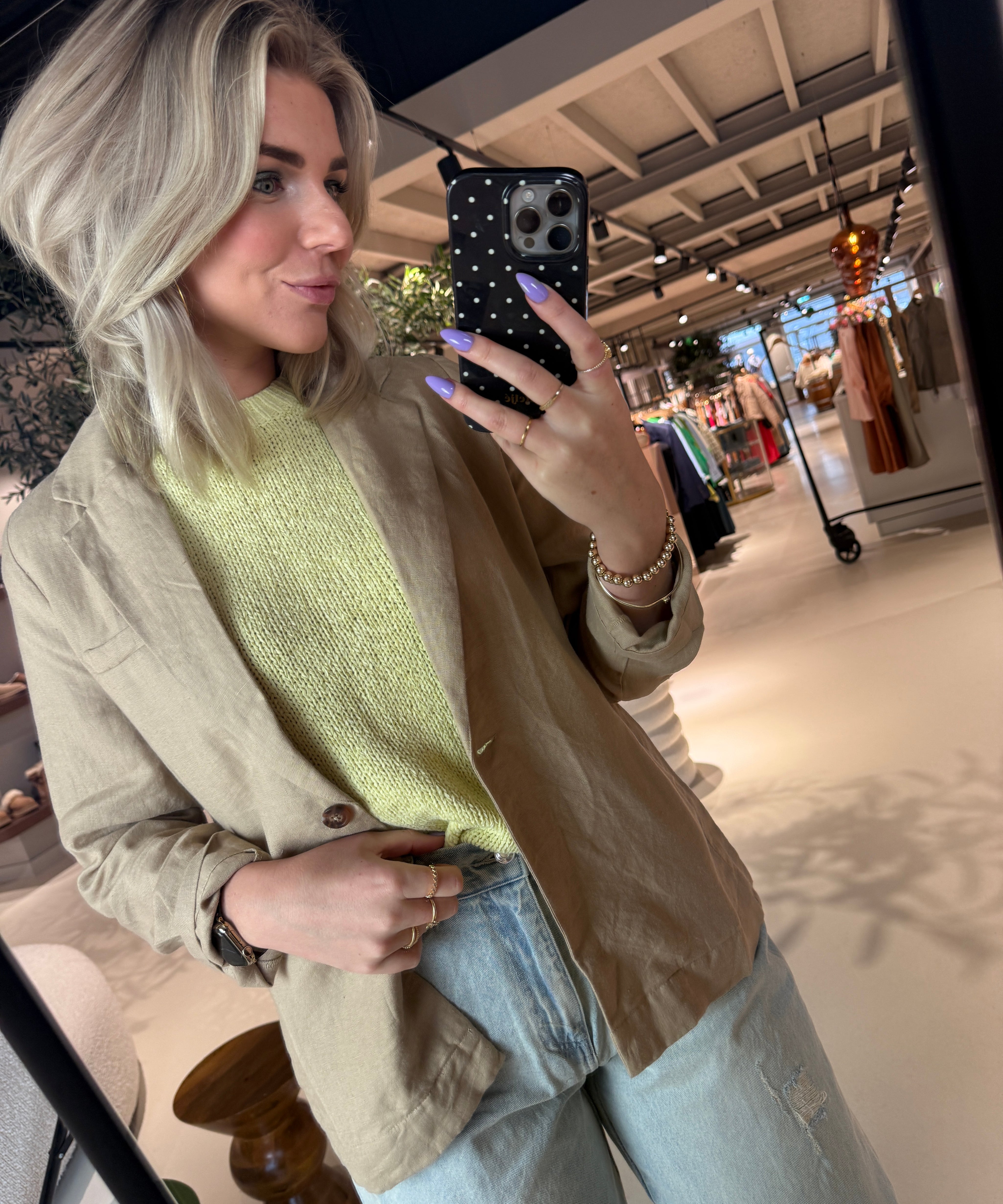 Lennon Blazer met tailleband voor dames van Circle of Trust