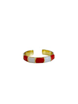 Roter Emaille-Ringstreifen