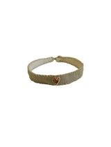 B2572 Vintage Leinenarmband