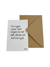 Karte - Nach Regen kommt Sonne