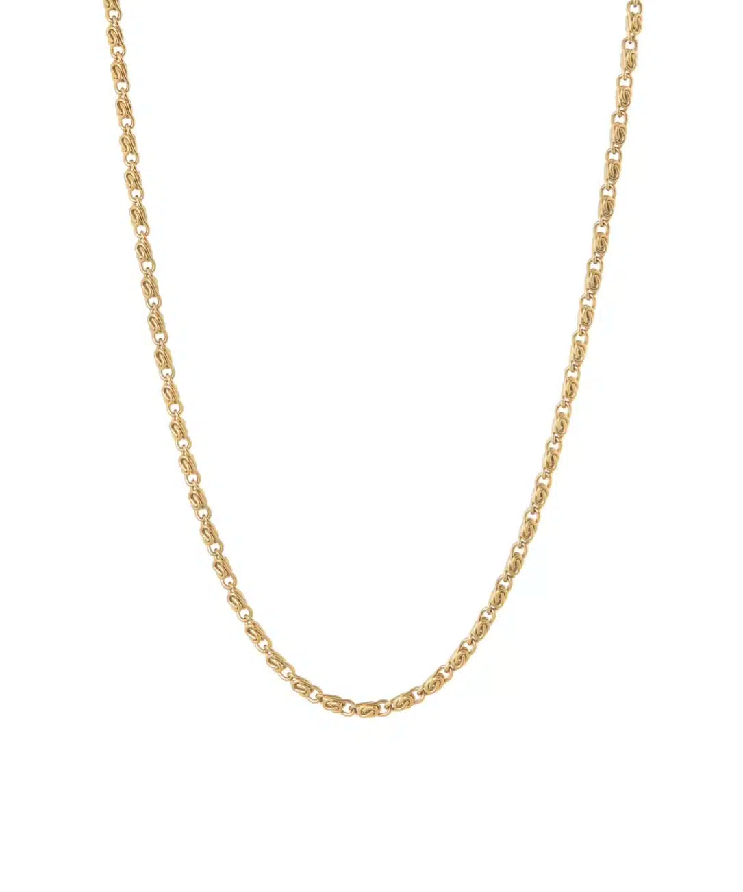 Vergulde bewerkte ketting