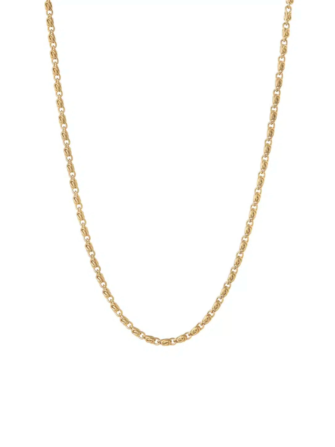 Vergulde bewerkte ketting