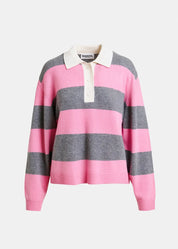 Jarn striped knit polo
