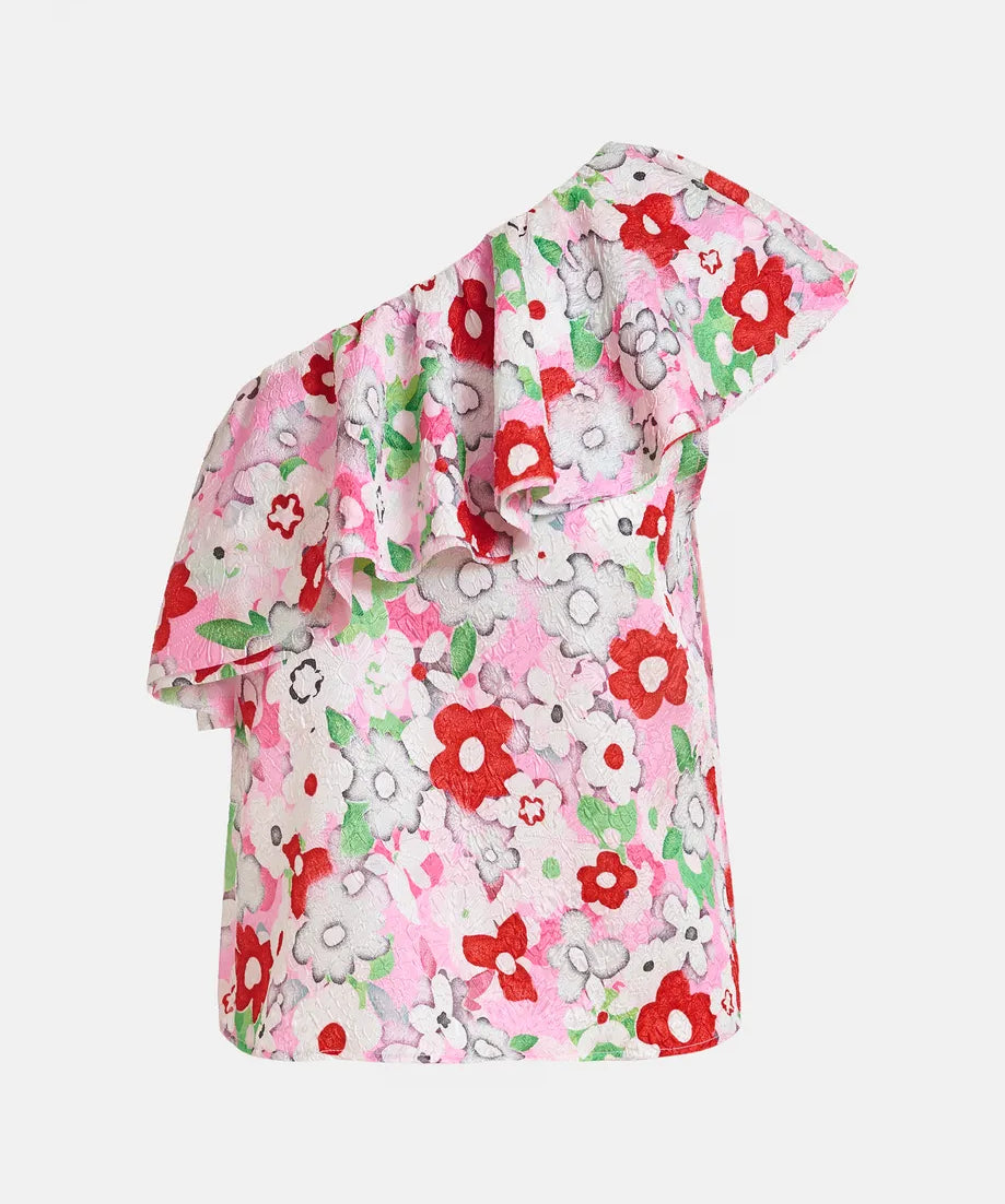 Jiland Asymmetric Ruffle Top Essentiel Antwerp