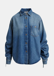 Juzy Jeans Shirt met koord aan de mouw voor dames van Essentiel Antwerp 