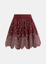 Karter scallop edge miniskirt