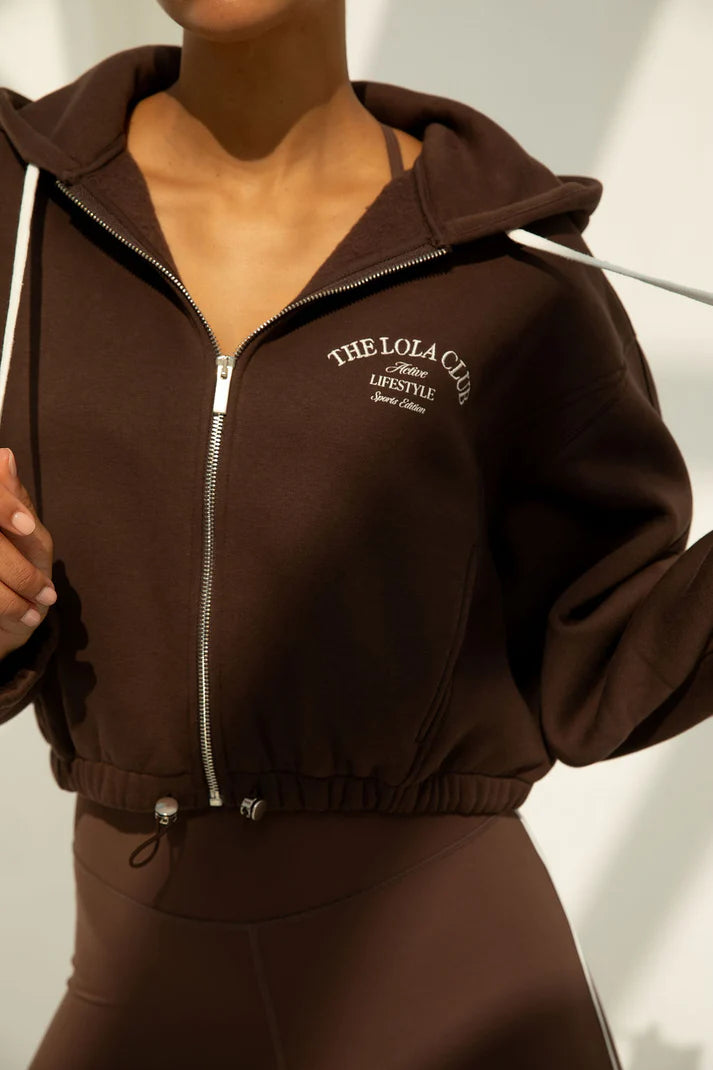 Maya Zip through hoodie van THE LOLA CLUB