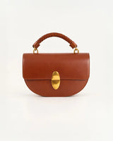 Round Tesoro Braided box leather bag