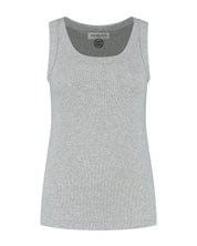 Reese Singlet tanktop in grijs en wit van Deblon