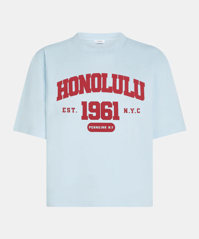 S26F1814 T-shirt print voor dames van Penn&Ink