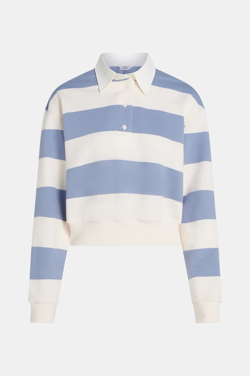 S26T1278LTD Sweater stripe blauw wit voor dames van Penn&Ink
