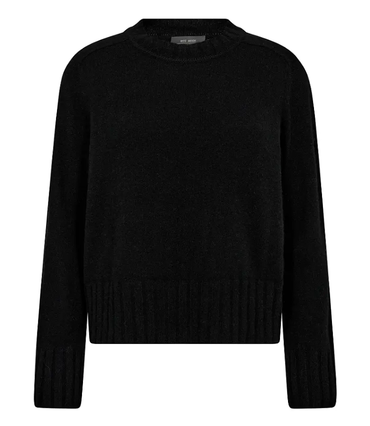 MMZari Cashmere Crewneck Knit Mos Mosh  Black