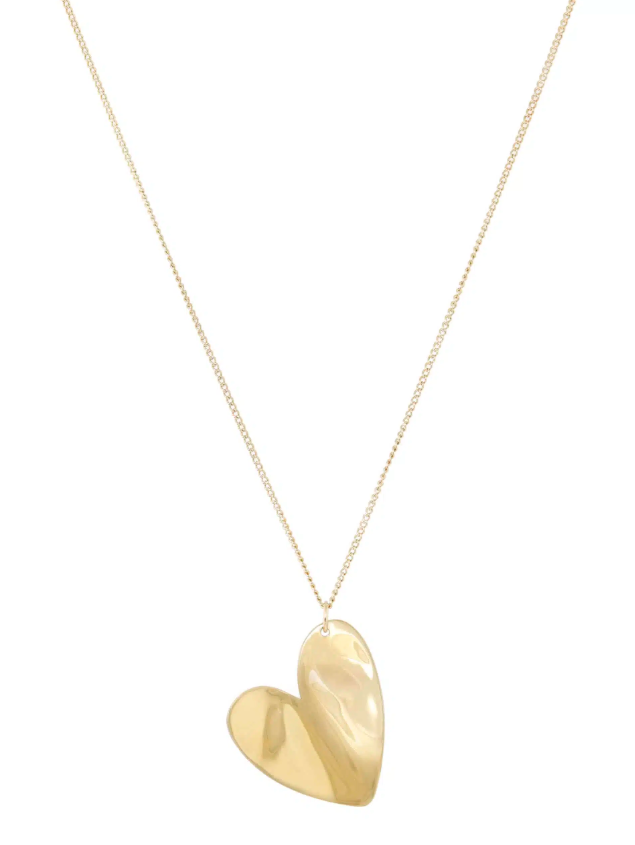 Korte ketting met groot gouden hart voor dames van Ellen Beekmans