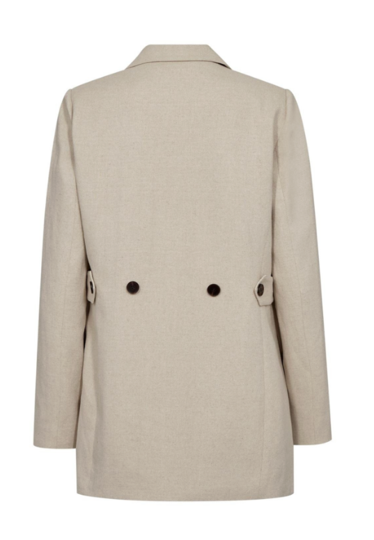 LeenaCC Linen Fitted Blazer