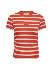 GrannyCC Gathering Stripe Tee bruin en rood gestreept Co'Couture