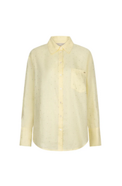 Guilia Blouse in geel en bruin voor dames van The Lola Club