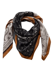 UsoCC Scarf bruin wit voor dames van Co'Couture