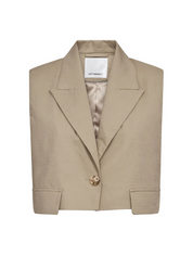 LeilaCC Linen Crop Vest blazer voor dames van Co'Coutue