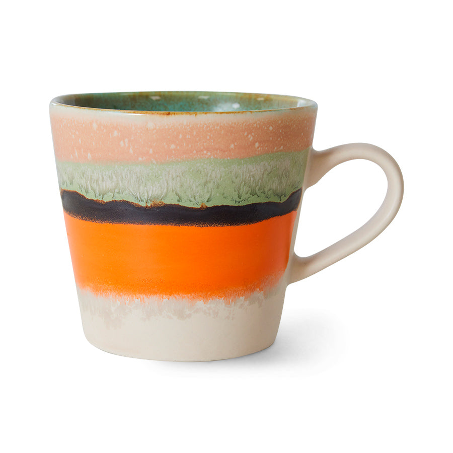 70s ceramics: Cappuccino mug Burst